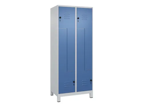 Z-garderobekast,HxBxD 1950x800x500mm,vak B 200/400mm,draaigrendel