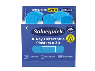 Salvequick Blue X-Ray Detectable-pleister 510003320 4 stuks - 1