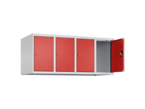 opzetkast,v. locker,4vak.,vak B 300mm,HxBxD 500x1200x500mm