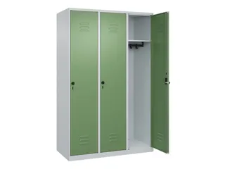 locker,HxBxD 1850x1200x500mm,3vak,vak B 400mm,draaigrendel - 2