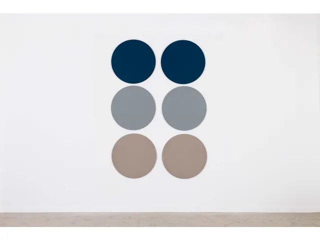 Prikbord Rond Bulletin Grijs Kleur 2162 Paneel Ø 60 cm frameloos