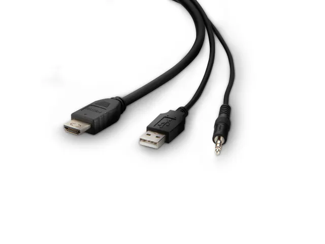 Dual Hdmi/usb/aud Cbl Hdmi M/m Usb A/b 6