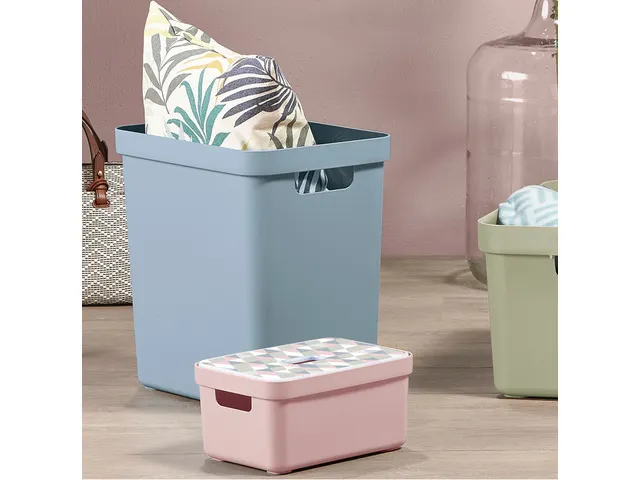 Sigma Home opbergbox 25L blauw - 35x24,6x36,3cm