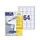 etiket Avery ILK 48,5x16,9mm 100 vel 64 etiketten per vel wit