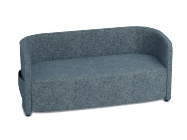 sofa,2-zits,stof lichtblauw,HxBxD 760x1570x760mm,2zijvakken