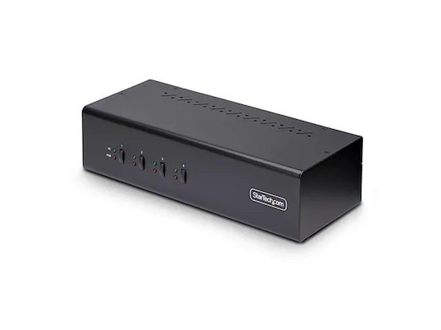 4-Port Dual-Monitor DisplayPort KVM Switch 4K