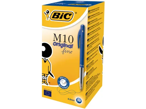 Balpen Bic M10 fijn blauw