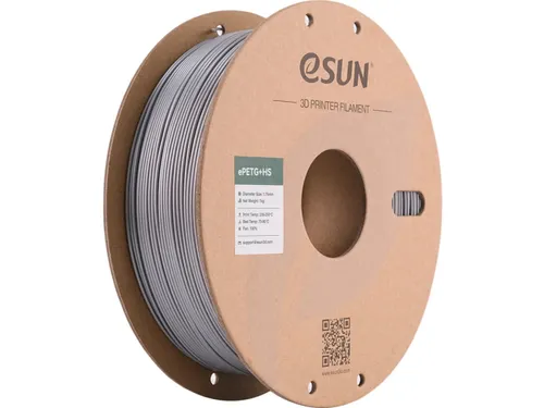 eSUN 3D Printer Filament ePETG+HS 1,75mm Zilver 1kg