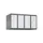 opzetkast,v. locker,4vak.,vak B 250mm,HxBxD 500x1000x500mm,vleugeldeur