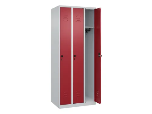 locker,HxBxD 1850x750x500mm,3vak,vak B 250mm,draaigrendel