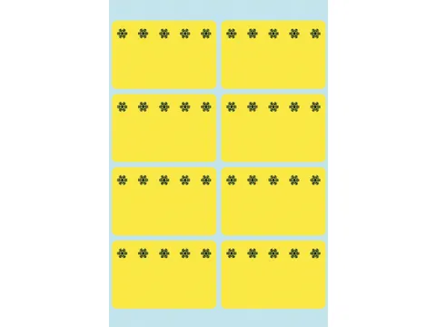 Etiket Herma 3771 26x40mm Diepvries Geel 48 stuks