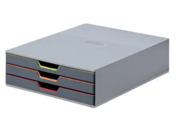 Ladenbox Durable Varicolor 3 laden grijs