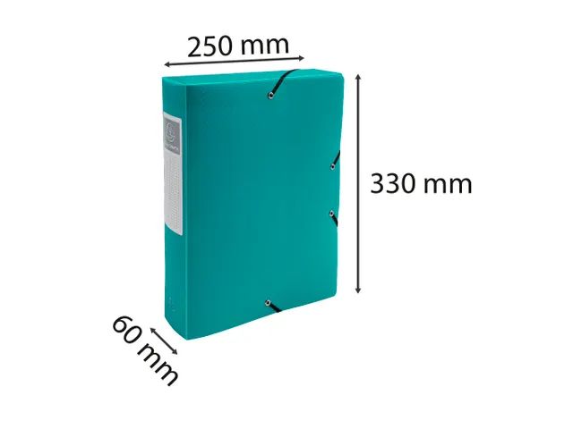 Boite de Classement Exabox Dos 60mm polypropylène 7/10e OPAK - A4 - V
