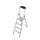 trapladder,eenzijdig,4treden,bordes met profiel,Stand H 0,85m