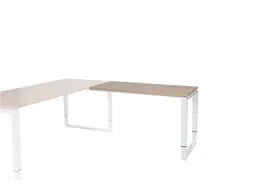 Domino Plus Aanbouw Hoogte Verstelbaar 1200x600mm Hav/Kers 25mm Wit