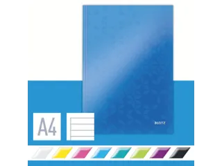 Notitieboek Leitz WOW A4 lijn blauw - 2