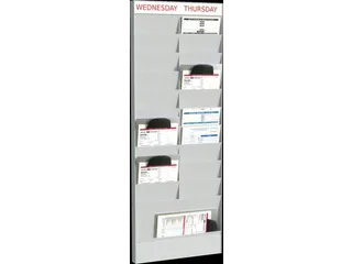 kantoorplanner,aanbouwmodule,20vakken,HxBxD 1263x477x46mm - 1