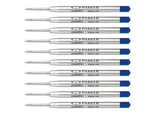 Balpenvulling Parker Quinkflow medium zwart blister à 10 stuks
