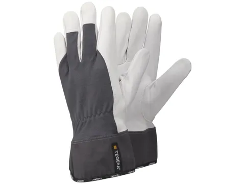 Tegera 6751 precisiehandschoenen grijs/wit maat 10 per 12 paar