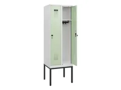 schoollocker,HxBxD 1950x600x500mm,2vak,vak B 300mm,draaigrendel
