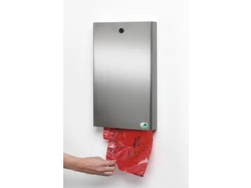 Hondenpoepzakje Wand/Paal 430x 265x 60mm Staal Roestvrij Staal
