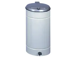 afvalverzamelaar,1x70l,HxØ 700x450mm,klemring,romp staal ijzerglans