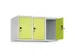 opzetkast,v. locker,3vak.,vak B 300mm,HxBxD 500x900x500mm,vleugeldeur