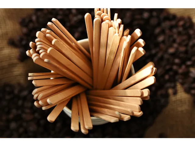 Roerstaafjes Biaretto hout 11cm 2000 stuks