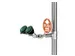 Plens-/Oogdouche,2Sproeikoppen Vast,75L/Min,Aansluiting 1 1/4 Inch Bin