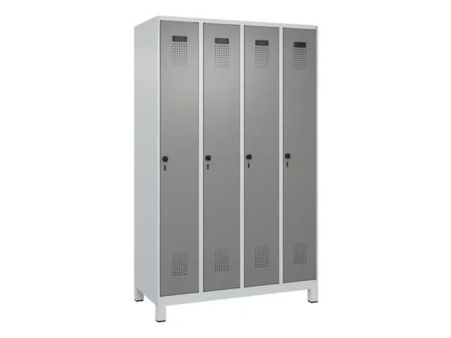 locker voor scheiding van kleding,HxBxD 1950x1200x500mm,4vak