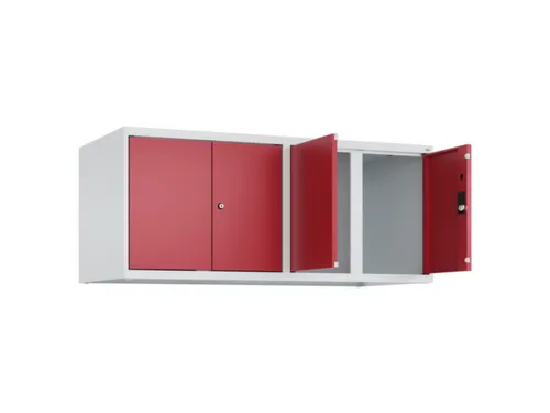 opzetkast,v. locker,4vak.,vak B 300mm,HxBxD 500x1200x500mm,vleugeldeur