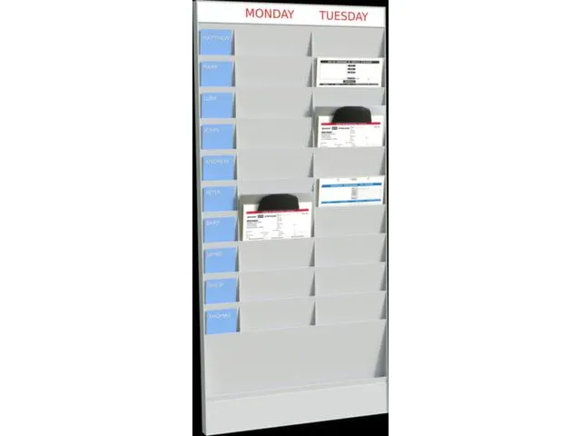 kantoorplanner,basismodule,20vakken,HxBxD 1263x580x46mm