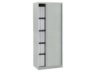 jaloeziedeurkast,HxBxD 1980x800x430mm,5 OH,romp lichtgrijs - 1