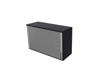 opzetkast,v. roldeurkast,HxBxD 740x1200x445mm,roldeur,CC-zwart - 1