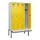 locker met bank,HxBxD 2120x1200x815mm,4vak,vak B 300mm,draaigrendel