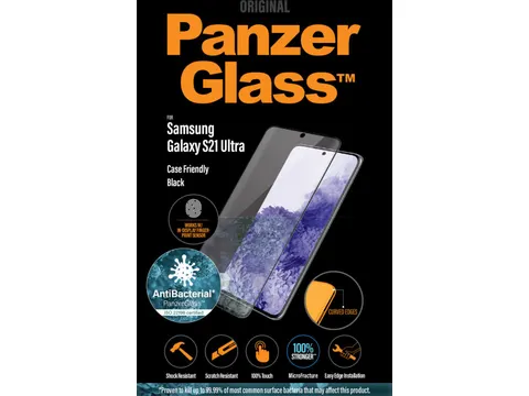 Screenprotector voor de Samsung Galaxy S21 Ultra Zwart