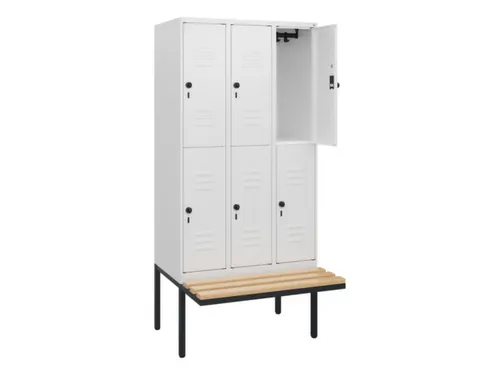 Dubbeldekse dekenkist,HxBxD 1950x900x815mm,3x2vak.,vak B 300mm