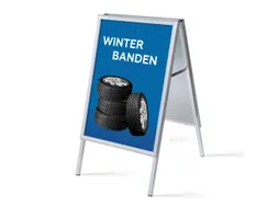 Stoepbord A1 complete set met print "Winterbanden"
