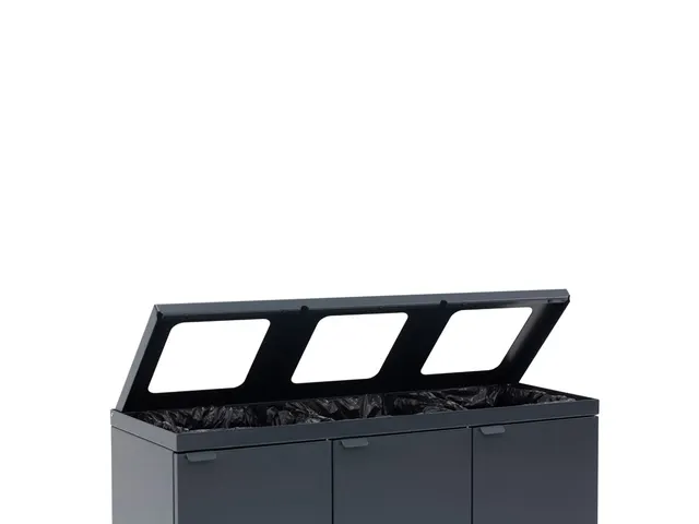 Bica 868 Afvalscheidingsunit 3x65 Liter Antraciet