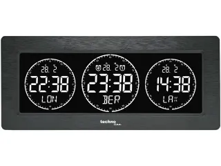 Wereldklok Technoline WT 458 232x99x48mm zwart - 6