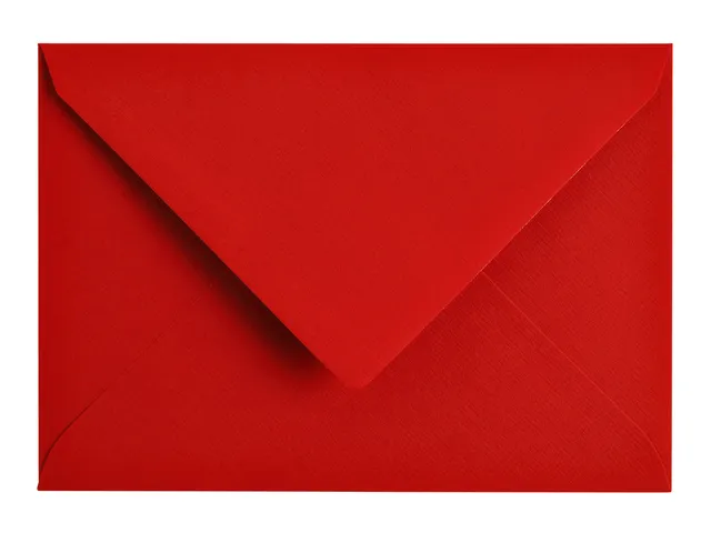 Envelop Papicolor C6 114x162mm Rood Gegomd