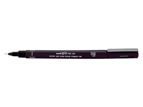 Fineliner Uni-ball Pin zwart 0.05mm