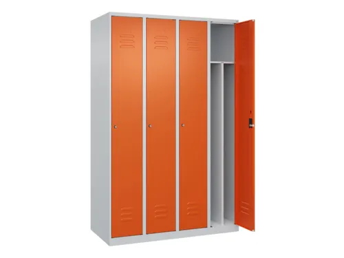locker voor scheiding van kleding,HxBxD 1850x1200x500mm,4vak