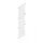 zijwand,v. inhaakstelling,HxD 2000x500mm,verzinkt,rooster,MW 50x50mm