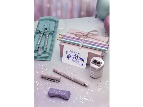 Potlood Faber-Castell Jumbo grip Sparkle violet metallic