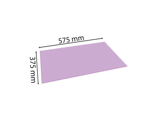 Onderlegger karton A quarel 575x375 paars