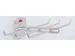 gereedschapshouder,v. perfoplaat,6-voudig,LxB 140x240mm,RAL7016