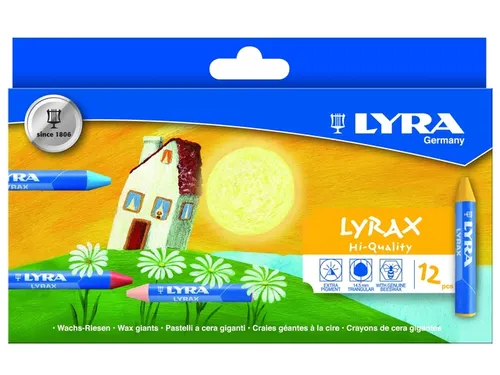 Waskrijt LYRA Lyrax Wax Giants 12 kleuren