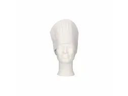Koksmuts Grande Lux non woven viscose Wit 25cm geperf. kroon 50 stuks