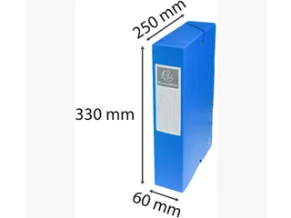 Elastobox Exacompta A4 60mm 600gr Assorti karton - 4
